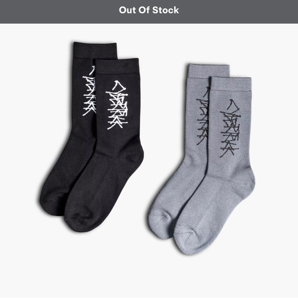 Tesla Cybertruck Graffiti Socks 2 pair set size L/XL - Picture 2 of 7